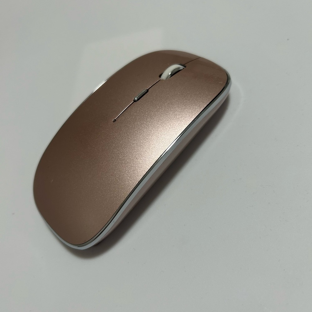 Wireless Rose Gold Computer Mouse